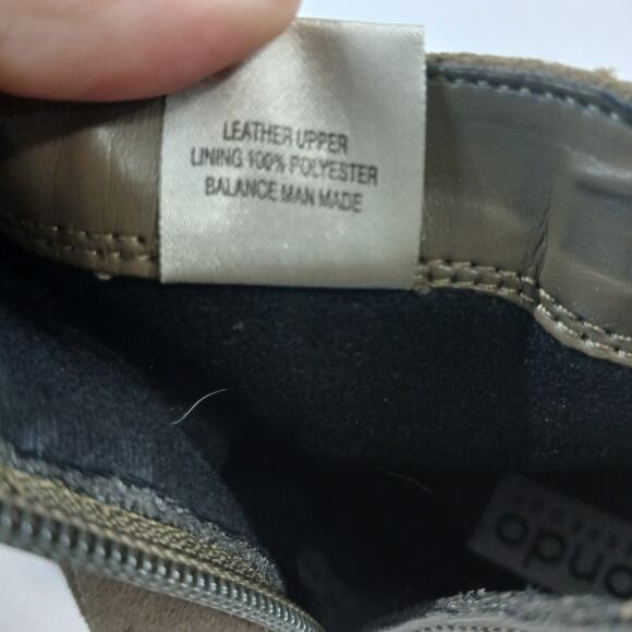 Blondo Boots 9.5 M Samara Waterproof Suede Leather Olive Pull On Double Zip - Picture 11 of 12